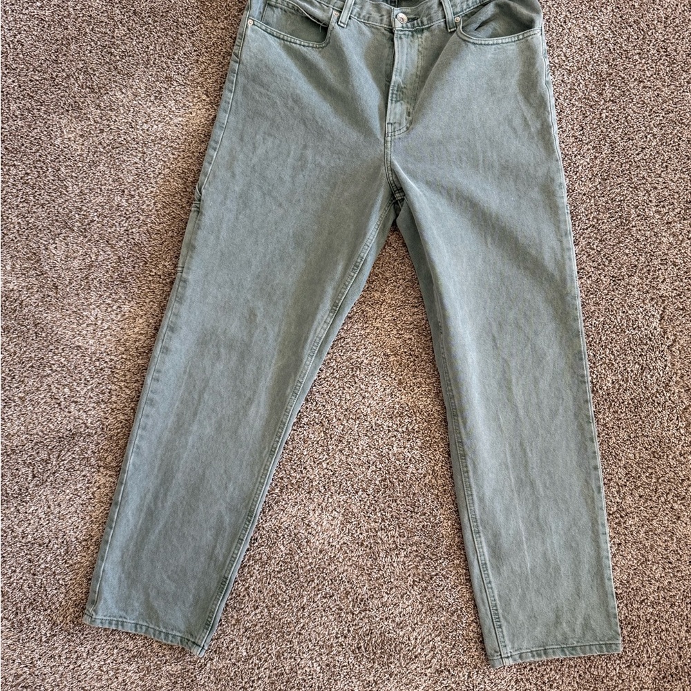 Men’s BDG Urban Outfitters Carpenter Pants Sage Green